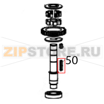 Flat key Hurakan HKN-20SN2V Flat key Hurakan HKN-20SN2VЗапчасть на деталировке под номером: 50