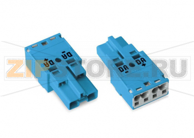 Штекер; 2-пол.; Код. I; 4,00 mm; синие Wago 770-1112 Protected against mismating and maintenance-freePush-in CAGE CLAMP® spring pressure connection technology allows solid conductors to be simply pushed into a unitTwo-wire connection per pole for loops or bridges...