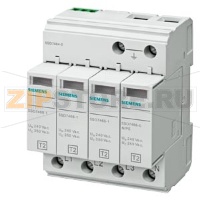 ОГРАНИЧИТЕЛЬ ПЕРЕНАПРЯЖЕНИЙ ТИП 2 REQUIREMENT КАТЕГОРИЯ C, UC 350V PLUG-IN PROTECTION BLOCKS 4ПОЛ., 3+1 CIRCUIT ДЛЯ TN-S AND TT SYSTEMS Siemens 5SD7464-0