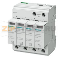 ОГРАНИЧИТЕЛЬ ПЕРЕНАПРЯЖЕНИЙ ТИП 2 REQUIREMENT КАТЕГОРИЯ C, UC 350V PLUG-IN PROTECTION BLOCKS 4ПОЛ., 3+1 CIRCUIT ДЛЯ TN-S AND TT SYSTEMS Siemens 5SD7464-0