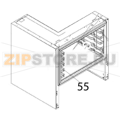 LH Rack Angelo Po DS51M LH Rack Angelo Po DS51MЗапчасть на деталировке под номером: 55