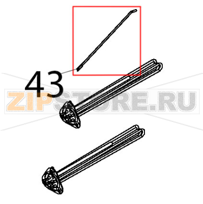 Tirante inox sostegno porta Teikos TS983 Tirante inox sostegno porta Teikos TS983Запчасть на деталировке под номером: 43