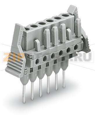 MCS MIDI Classic Розетка для клемм на рейку; 0.6 x 1 mm pins; прямые; Фиксирующий рычаг; Шаг контактов 5 мм; 19-пол.; серые Wago 232-149/005-000/039-000 Съемные соединители для клемм, монтируемых на рейку, оснащенные технологией CAGE CLAMP®Розетки с длинными контактными выводами подсоединяются к монтажным отверстиям клемм, монтируемых на DIN-рейку, серии 280Розетки имеют защиту от касания в неподключенном состоянии, что обеспечивает дополнительную безопасностьВозможны варианты кодировки...