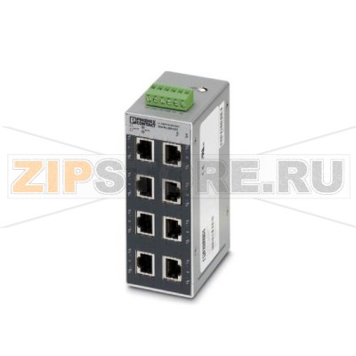 Коммутатор Ethernet Phoenix Contact FL SWITCH SFN 8TX 8 портов TP-RJ45, автоопределение скорости передачи данных - 10/100 Мбит/с (RJ45), функция Autocrossing.Минимальный заказ: 1 шт.Упаковка: 1 шт.