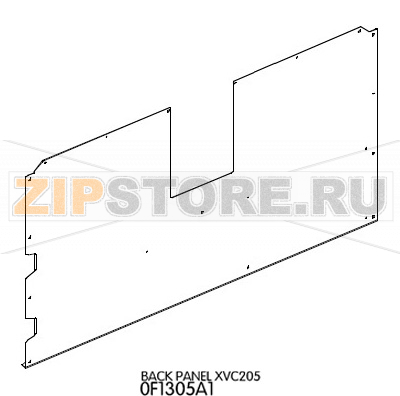 Back panel Unox XVC 205 Back panel Unox XVC 205Запчасть на деталировке под номером: 4Название запчасти на английском языке: Back panel Unox XVC 205