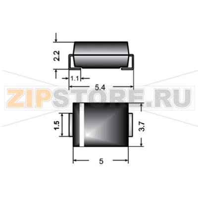 Диод SMD, корпус SMB Semikron US2S 