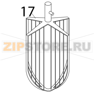 Wing whip, stainless steel Bear Varimixer AR80 VL-1S Wing whip, stainless steel Bear Varimixer AR80 VL-1SЗапчасть на деталировке под номером: 17