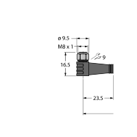 Кабель PVC Turck PKWV4M-10/TEL