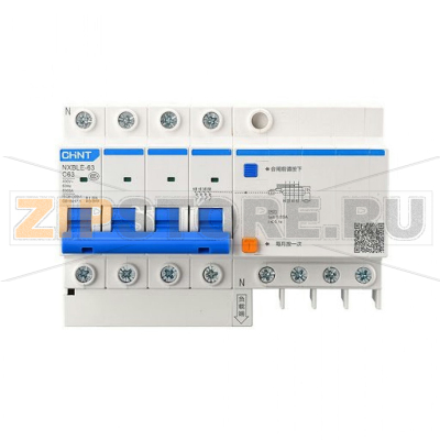 Дифавтомат 10 А, 100 мА, 6 кА Chint NXBLE-63 