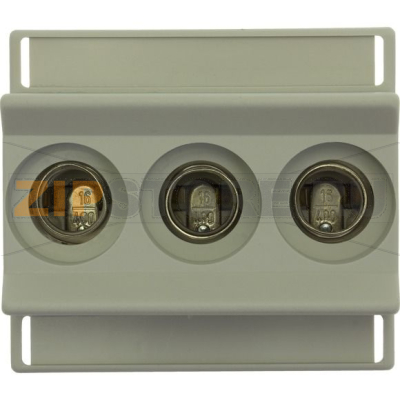 Держатель предохранителей, 16 A, AC 400 В, D01, 3P, IEC Eaton 3 POLE BASE FOR DO1 FUSES 