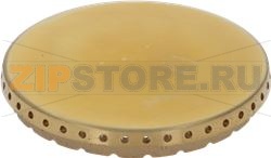BURNER CAP PERFORATED BRASS POLISHED 