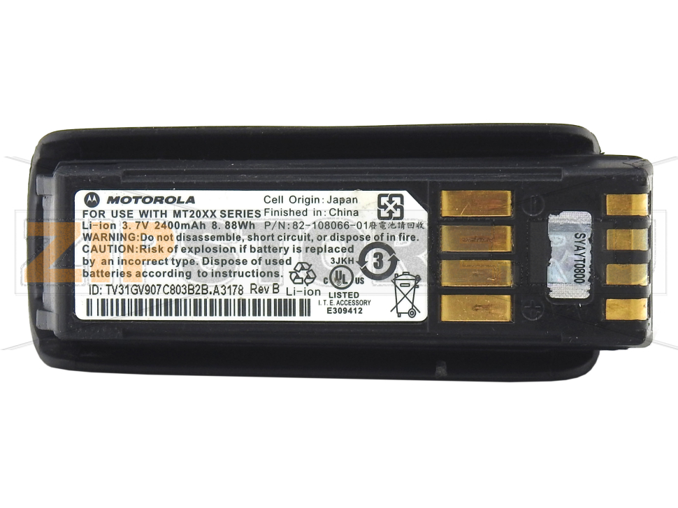 Аккумулятор 2400 mAh Motorola Symbol MT2070, MT2090 Аккумуляторная батарея 2400mAh для терминала сбора данных Motorola Symbol MT2070, MT2090