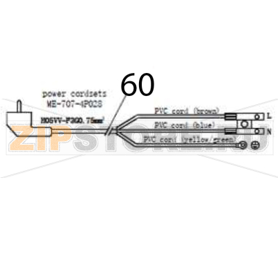 Power cover board Hurakan HKN-ME709 Power cover board Hurakan HKN-ME709Запчасть на деталировке под номером: 60