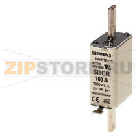 ПЛАВКАЯ ВСТАВКА SITOR 100A, AC 1000V (DIN 43620, ТИПОРАЗМЕР 0) Siemens 3NE4121