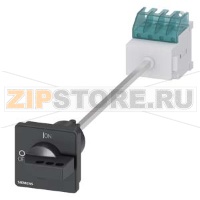 ГЛАВНЫЙ/АВАРИЙНЫЙ ВЫКЛЮЧАТЕЛЬ 3-ПОЛЮСНЫЙ IU=16, P/AC-23A AT 400V=7.5KW WITH DEFEATABLE DOOR COUPLING ROT. MECHANISM BASE MOUNTING TOP-HAT RAIL/TWO HOLE MOUNTING ПОВОРОТНЫЙ ПРИВОД ЧЕРНЫЙ КРЕПЛЕНИЕ ПО 4 ОТВЕРСТИЯМ Siemens 3LD2017-0TK11