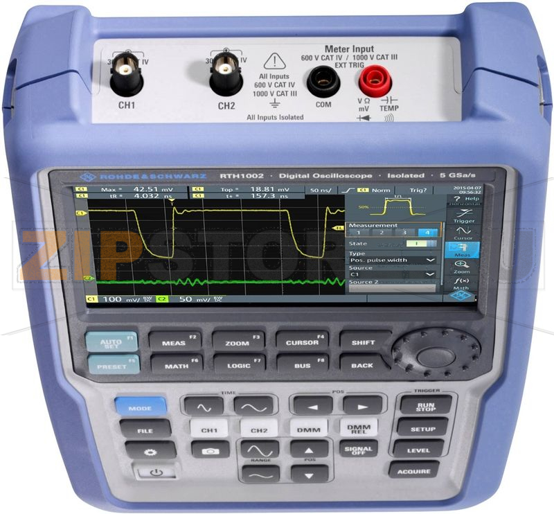 Осциллограф портативный 500 МГц, 500 KP, 10 бит Rohde & Schwarz RTH1052MSO 