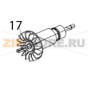 Ротор Hurakan HKN-MP160 Ротор Hurakan HKN-MP160Запчасть на деталировке под номером: 17