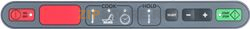 ADHESIVE CONTROL PANEL HORIZONTAL 