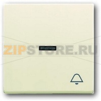 Клавиша выключателя/переключателя/кнопки с символом "Звонок", слоновая кость ABB 545.11