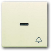 Клавиша выключателя/переключателя/кнопки с символом "Звонок", слоновая кость ABB 545.11