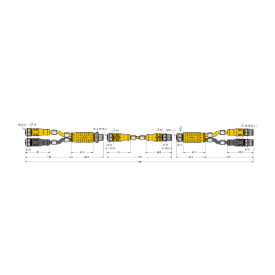 Y-разветвитель с кабелем Turck VBR-TXL4200 