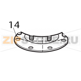 Guarnizione filtro - pompa di lavaggio Elettrobar Fast 161 DP Guarnizione filtro - pompa di lavaggio Elettrobar Fast 161 DPЗапчасть на деталировке под номером: 14