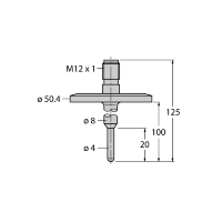 Датчик температуры Turck TP-504A-TRI1.5-H1141-L100/S3645