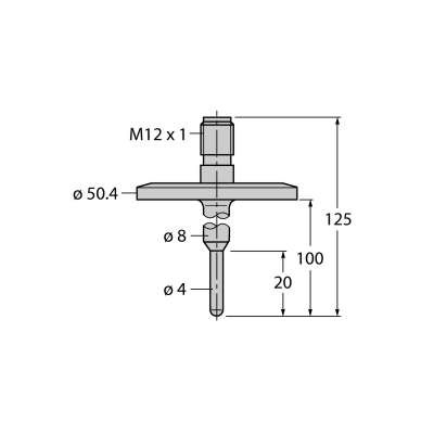 Датчик температуры Turck TP-504A-TRI1.5-H1141-L100/S3645 