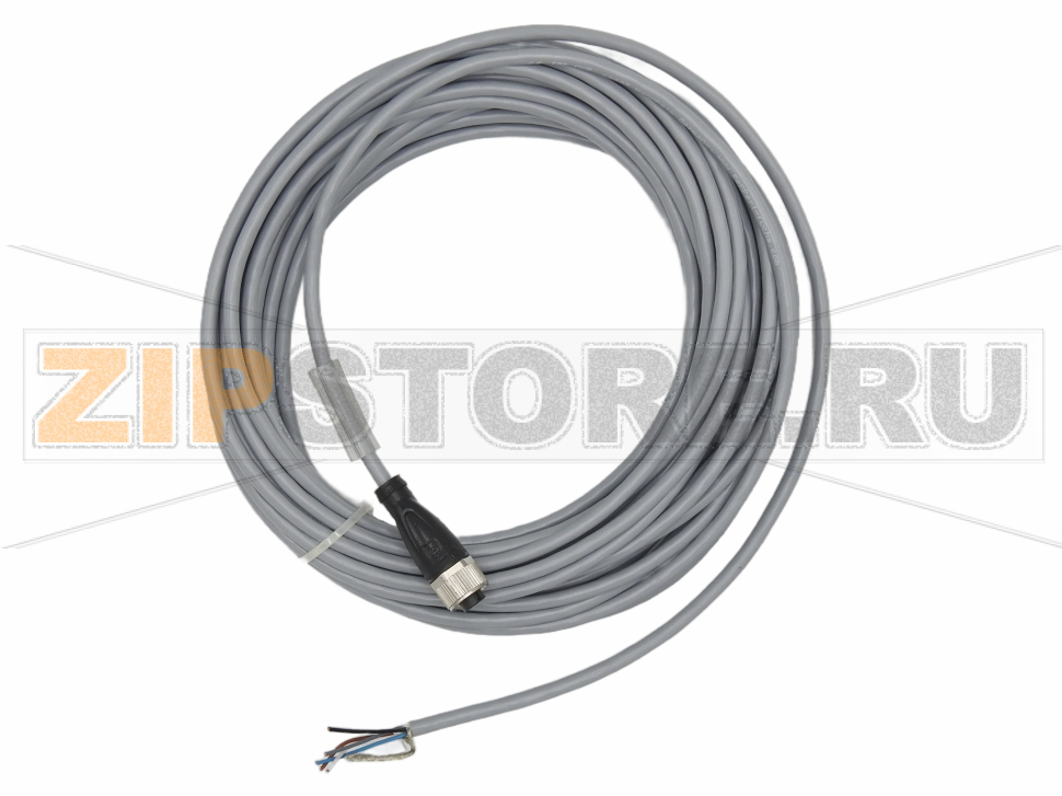 Кабель датчика-исполнительного устройства Cable socket, shielded V15-G-10M-PUR-ABG Pepperl+Fuchs Описание оборудованияFemale cordset, M12, 5-pin, shielded, PUR cable