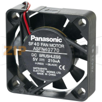Вентилятор 5 В/DC, 9 м³/ч, (ДxШxВ) 40x40x10 мм Panasonic ASFN42790