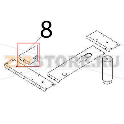 Section Angelo Po 0G1CP1E Section Angelo Po 0G1CP1EЗапчасть на деталировке под номером: 8