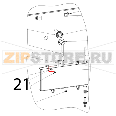 Проставка крепления емкости Polair DM110Sd-S Проставка крепления емкости Polair DM110Sd-SЗапчасть на деталировке под номером: 21