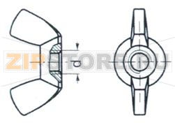 ECROU A OREILLES DIAM. 10 