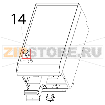Oil drain plug Tecnoinox FTR70E7 Oil drain plug Tecnoinox FTR70E7Запчасть на деталировке под номером: 14