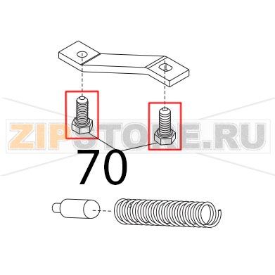 Vite TE T.F. DIN933, M5x12 Sirman Mirra 250 C Vite TE T.F. DIN933, M5x12 Sirman Mirra 250 CЗапчасть на деталировке под номером: 70