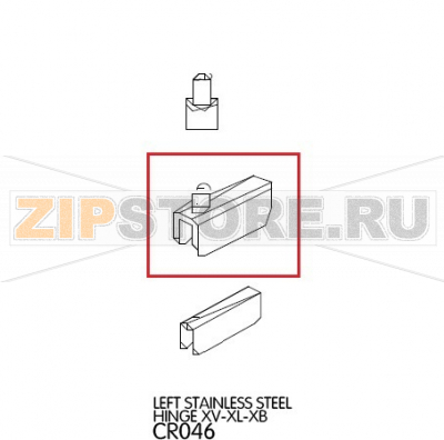 Left stainless steel hinge Unox XV 303G Left stainless steel hinge Unox XV 303GЗапчасть на деталировке под номером: 36Название запчасти на английском языке: Left stainless steel hinge Unox XV 303G