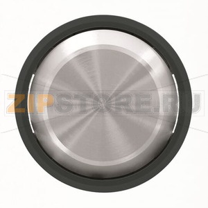 Клавиша для одноклавишных выключателей/переключателей/кнопок, чёрное стекло ABB 2CLA860100A1501 