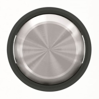 Клавиша для одноклавишных выключателей/переключателей/кнопок, чёрное стекло ABB 2CLA860100A1501