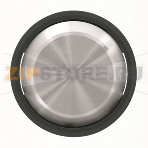 Клавиша для одноклавишных выключателей/переключателей/кнопок, чёрное стекло ABB 2CLA860100A1501 