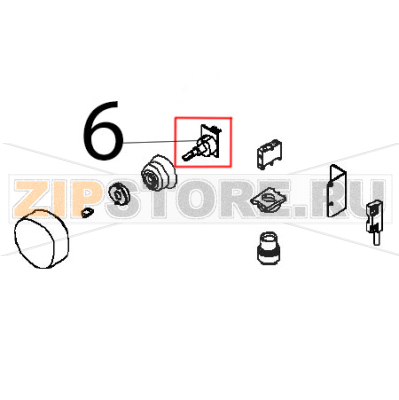 Encoder assembly Angelo Po FX101E1 Encoder assembly Angelo Po FX101E1Запчасть на деталировке под номером: 6