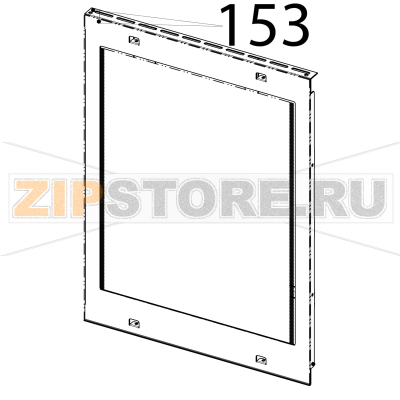 Outside glass Tecnoinox EFC10M Outside glass Tecnoinox EFC10MЗапчасть на деталировке под номером: 153