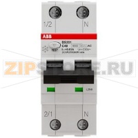 Выключатель дифференциального тока, автоматический, DS201 C40 AC30 ABB 2CSR255080R1404