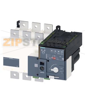 Автоматич. переключатель нагрузки (ATSE) Ue: AC 415V Ith: 630A 3-P 50/60 Hz Siemens 3KC8346-0EA22-0GA3 