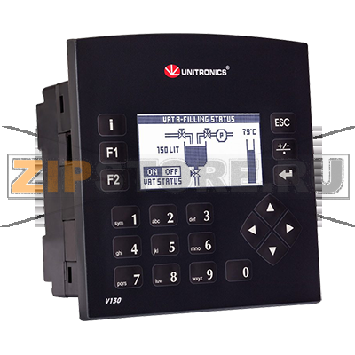 Контроллер 2.4&quot;, 24 В/DC, 20DI, 2AI/DI, 12RO Unitronics V130-J-R34 