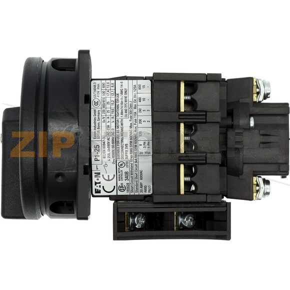Выключатели главные, P1, 25 A, монтаж, 3-полюсн Eaton P1-25/EA/SVB-SW/HI11 