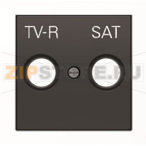 Накладка для TV-R-SAT розетки, чёрный бархат ABB 2CLA855010A1501 