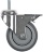 SWIVEL WHEEL WITH PIN AND BRAKE