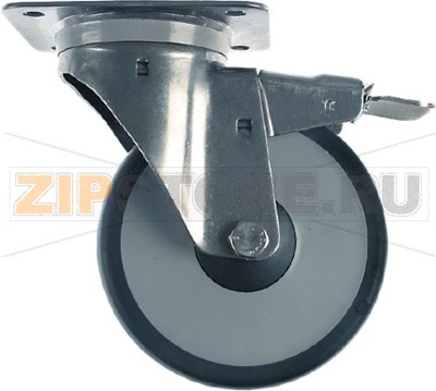 SWIVELLING CASTOR W/PLATE W/BRACKET 