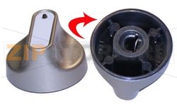 MANOPOLA IG silver/inox 