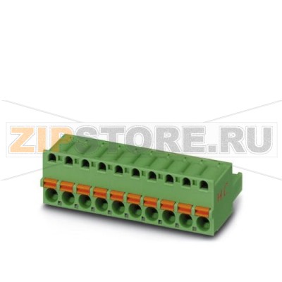 Вилочная часть Phoenix Contact FKC 2,5 HC/12-ST-5,08 Номинальный ток: 16 А, Расчетное напряжение (III/2): 320 В, Полюсов: 12, Размер шага: 5,08 мм, Технология подключения: Пружинные зажимы, Цвет: зеленый, Поверхность контакта: олово, Штекерный соединитель COMBICON предназначен только для кабелей маломощных цепей. Изделия с подходящими параметрами для маломощных электрических цепей поставляются на заказ.Минимальный заказ: 50 шт.Упаковка: 50 шт.